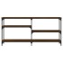 Mesa consola madera de ingeniería marrón roble 160x29x75