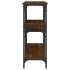 Mesa consola madera de ingeniería marrón roble 160x29x75
