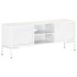 Mueble para TV de madera maciza de mango blanco 115x30x46