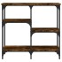 Mesa consola madera de ingeniería roble ahumado 80x29x75