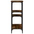 Mesa consola madera de ingeniería roble ahumado 80x29x75