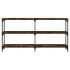 Mesa consola madera de ingeniería roble ahumado 150x29x75
