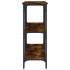 Mesa consola madera de ingeniería roble ahumado 150x29x75