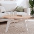 Tablero redondo de madera maciza de haya Ø90x1,5