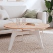 Tablero redondo de madera maciza de haya Ø90x1,5 cm