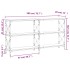 Mesa consola madera de ingeniería marrón roble 200x28x80,5
