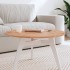 Tablero redondo de madera maciza de haya Ø70x1,5