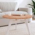 Tablero redondo de madera maciza de haya Ø70x2,5
