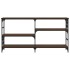 Mesa consola madera de ingeniería marrón roble 150x29x76,5