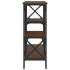 Mesa consola madera de ingeniería marrón roble 150x29x76,5