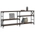 Mesa consola madera de ingeniería marrón roble 180x29x76,5