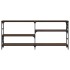 Mesa consola madera de ingeniería marrón roble 180x29x76,5