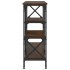 Mesa consola madera de ingeniería marrón roble 180x29x76,5