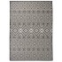 Alfombra de exterior de tejido plano rayas negras 200x280