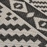 Alfombra de exterior de tejido plano rayas negras 200x280