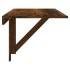 Mesa de pared plegable contrachapada roble ahumado 100x60x56