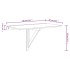Mesa de pared plegable contrachapada roble ahumado 100x60x56