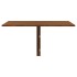 Mesa de pared plegable contrachapada marrón roble 100x60x56