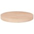 Superficie de mesa redonda madera de roble sin tratar Ø50x4