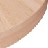 Superficie de mesa redonda madera de roble sin tratar Ø50x4