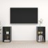 Muebles de salón de pared 2 pzas madera ingeniería gris