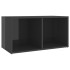 Muebles de salón de pared 2 pzas madera ingeniería gris
