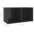 Muebles de salón de pared 2 pzas madera ingeniería gris