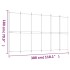 Biombo divisor de 6 paneles de tela blanco 300x180