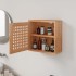 Mueble de pared madera maciza nogal 42x18x42