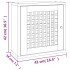 Mueble de pared madera maciza nogal 42x18x42