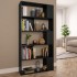 Estantería/divisor madera contrachapada negro 80x24x159