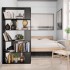Estantería/divisor madera contrachapada negro 80x24x159