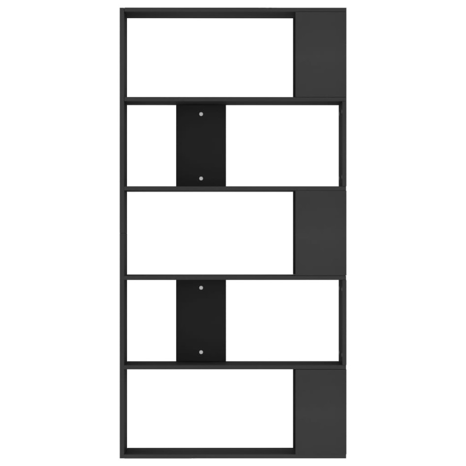 Estantería/divisor madera contrachapada negro 80x24x159