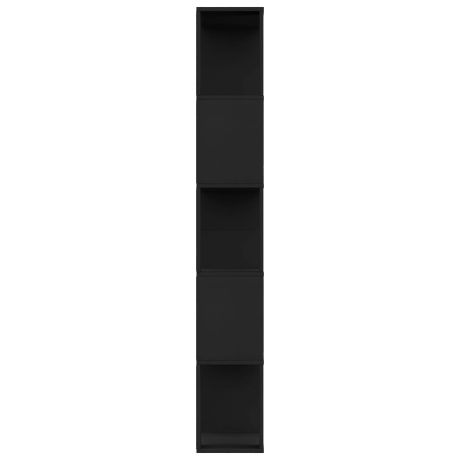 Estantería/divisor madera contrachapada negro 80x24x159