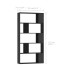 Estantería/divisor madera contrachapada negro 80x24x159