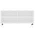 Mueble de TV con ruedas madera contrachapada blanco 90x35x35