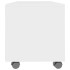 Mueble de TV con ruedas madera contrachapada blanco 90x35x35