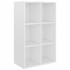 Estantería/Aparador madera ingeniería blanco brillo 66x30x98