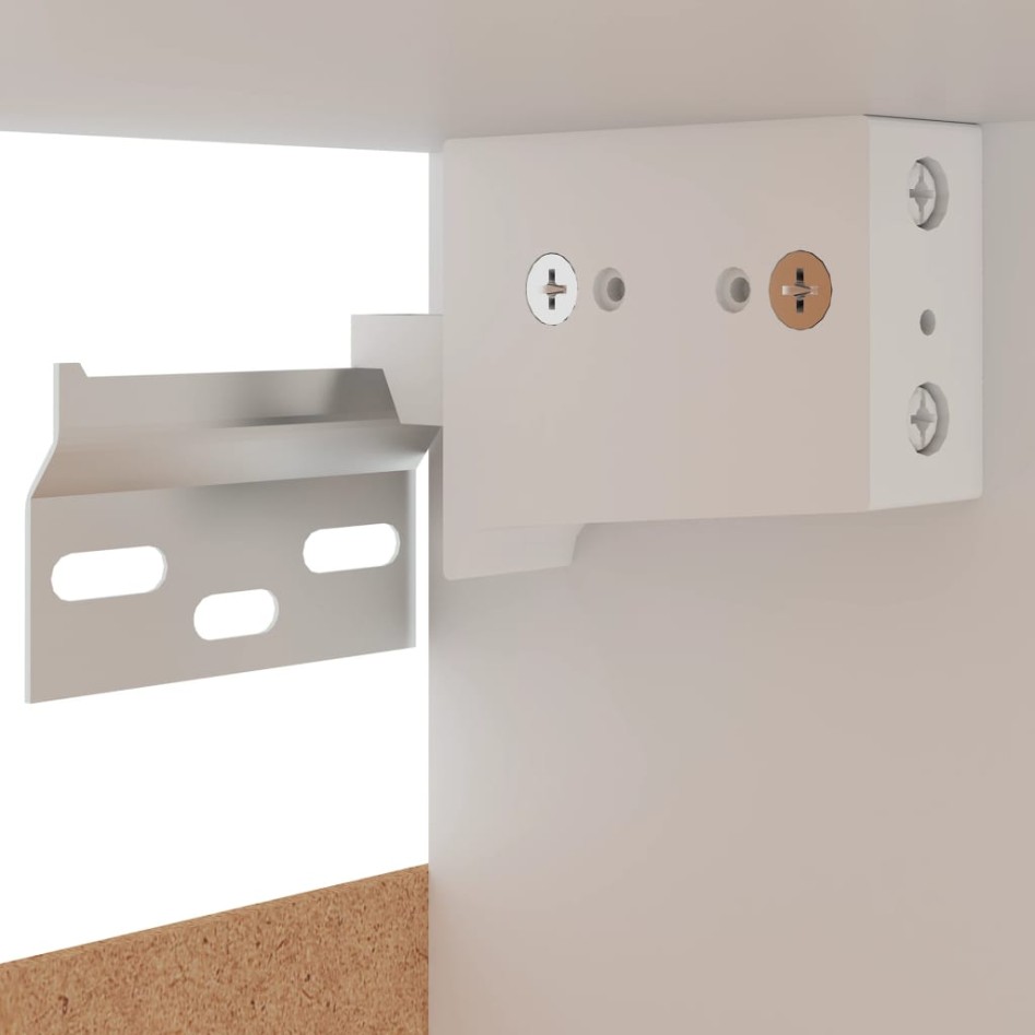 Armario colgante de cocina madera ingeniería negro 50x31x60