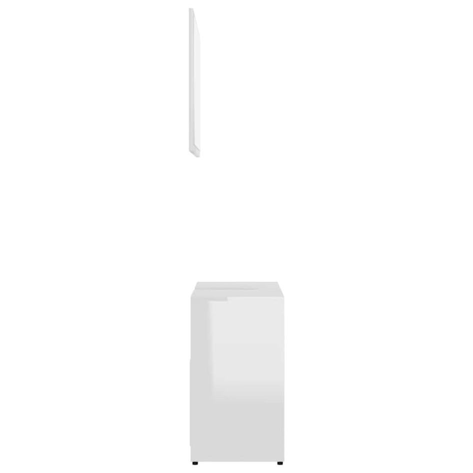 Conjunto de muebles de baño madera contrachapada blanco