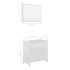 Conjunto de muebles de baño madera contrachapada blanco