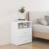 Mesita de noche color blanco 50x32x60