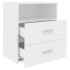 Mesita de noche color blanco 50x32x60