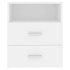 Mesita de noche color blanco 50x32x60