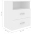 Mesita de noche color blanco 50x32x60