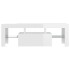 Mueble de TV con luces LED blanco brillante 120x35x40