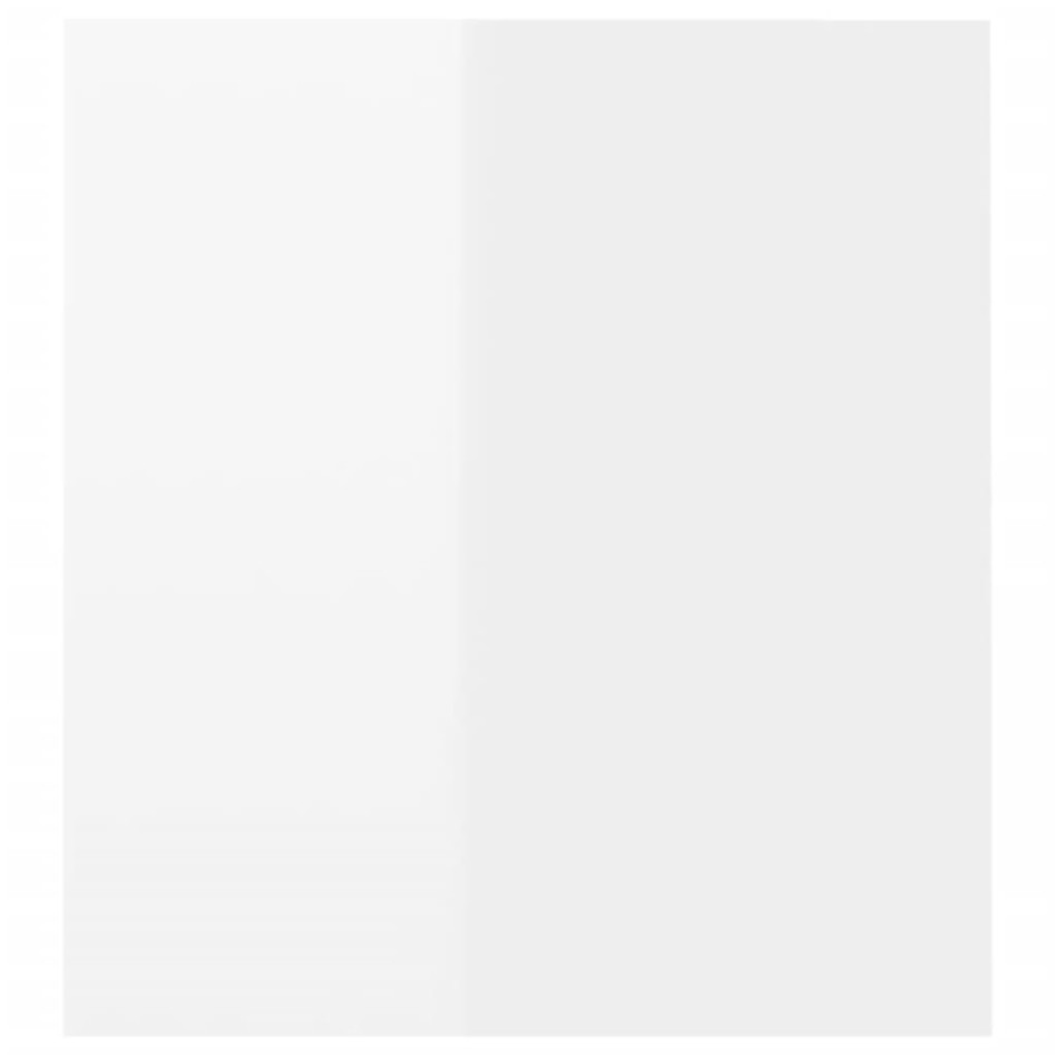 Mueble de TV con luces LED blanco brillante 120x35x40