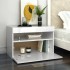 Mueble de TV con luces LED blanco brillante 60x35x40