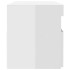 Mueble de TV con luces LED blanco brillante 60x35x40