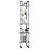 Estantería de 5 niveles madera de ingeniería gris 40x30x175